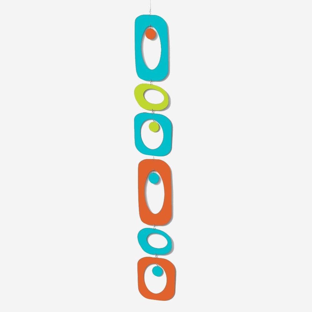 Groovy Palm Springs Colors Hanging Mod Art Mobile